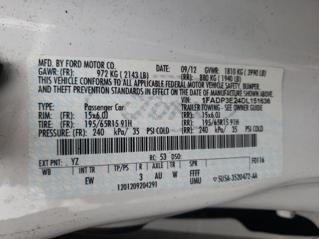 2013 FORD FOCUS S 1FADP3E24DL151636