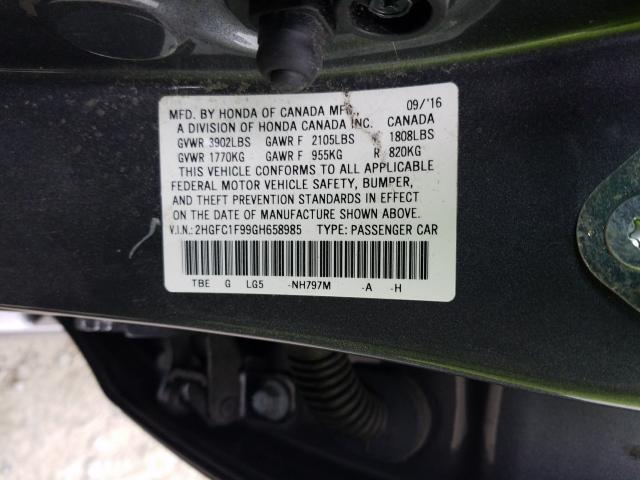 2016 HONDA CIVIC TOUR 2HGFC1F99GH658985