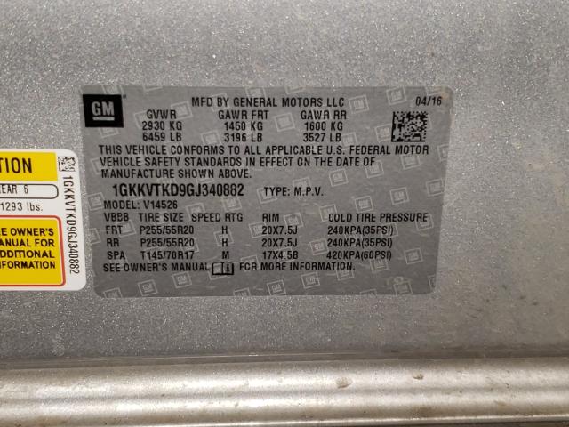 2016 GMC ACADIA DEN 1GKKVTKD9GJ340882