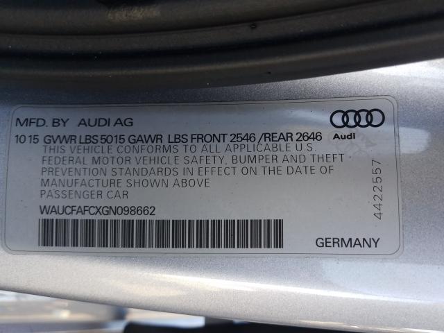2016 AUDI A6 PREMIUM - WAUCFAFCXGN098662