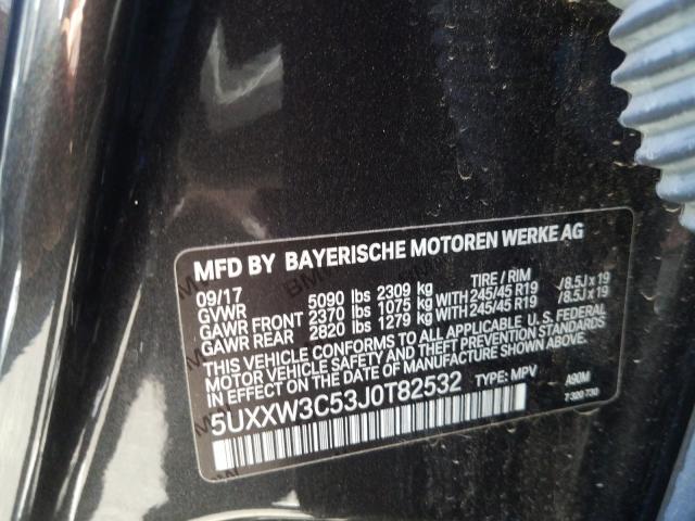 2018 BMW X4 XDRIVE2 5UXXW3C53J0T82532