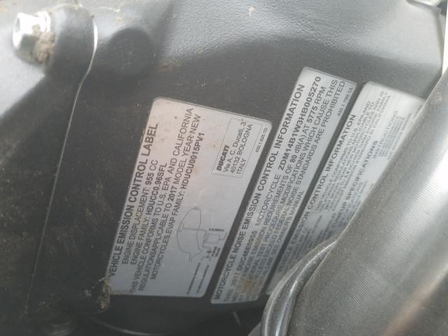 2017 DUCATI SUPERBIKE ZDM14B1W3HB005270