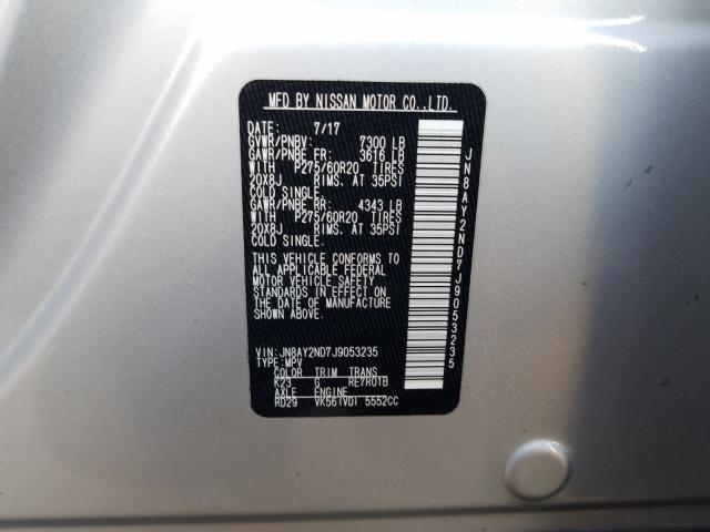2018 NISSAN ARMADA SV - JN8AY2ND7J9053235
