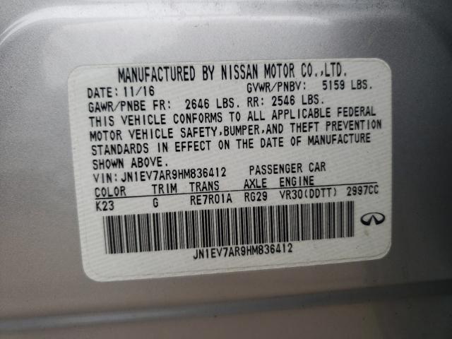 2017 INFINITI Q50 PREMIU JN1EV7AR9HM836412