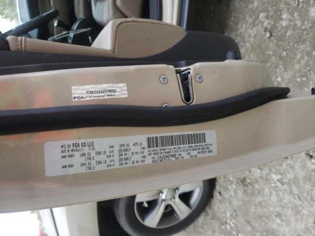2016 JEEP COMPASS LA 1C4NJDEB4GD798882