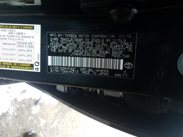 2016 TOYOTA SCION IM JTNKARJE4GJ504622