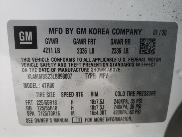 2020 BUICK ENCORE GX KL4MMBS23LB098007
