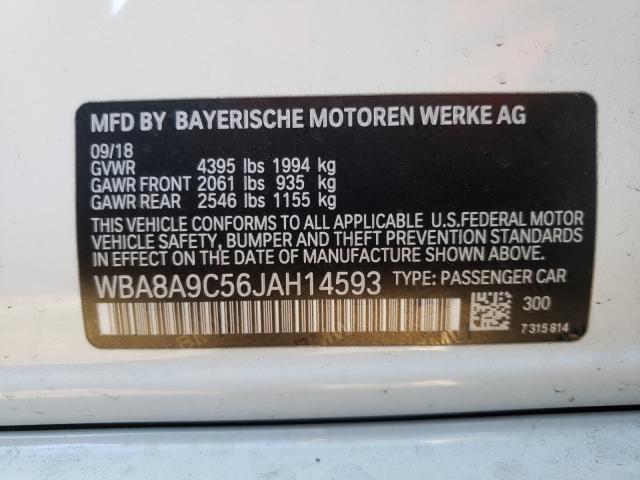 2018 BMW 320 I WBA8A9C56JAH14593
