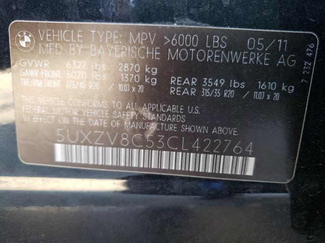 2012 BMW X5 XDRIVE5 - 5UXZV8C53CL422764