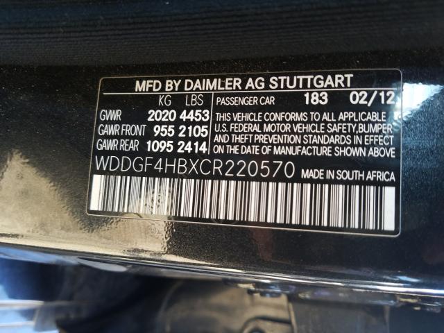 2012 MERCEDES-BENZ C 250 - WDDGF4HBXCR220570