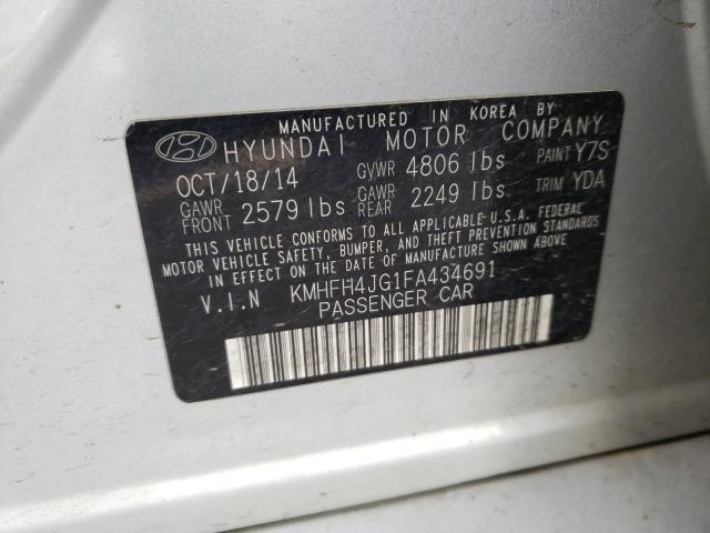 2015 HYUNDAI AZERA LIMI KMHFH4JG1FA434691