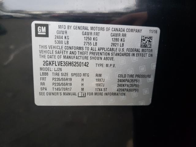2017 GMC TERRAIN DE 2GKFLVE36H6250142