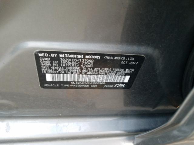 2018 MITSUBISHI MIRAGE ES ML32A3HJ3JH005980