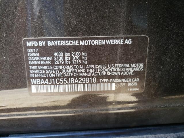2018 BMW 430I GRAN WBA4J1C55JBA29818