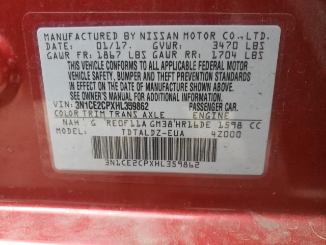 2017 NISSAN VERSA NOTE - 3N1CE2CPXHL359862