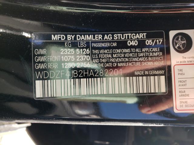 2017 MERCEDES-BENZ E 300 WDDZF4JB2HA282201