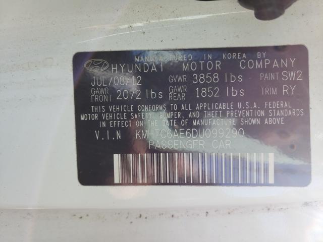 2013 HYUNDAI VELOSTER T KMHTC6AE6DU099290