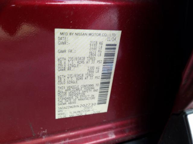 2015 NISSAN MURANO S 5N1AZ2MG9FN202730