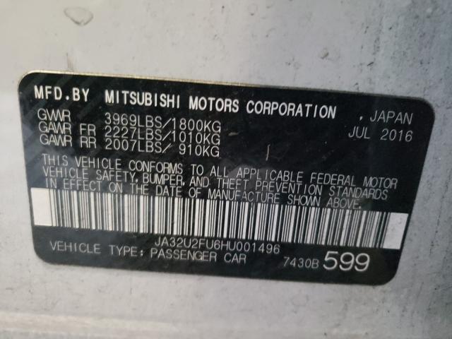2017 MITSUBISHI LANCER ES JA32U2FU6HU001496