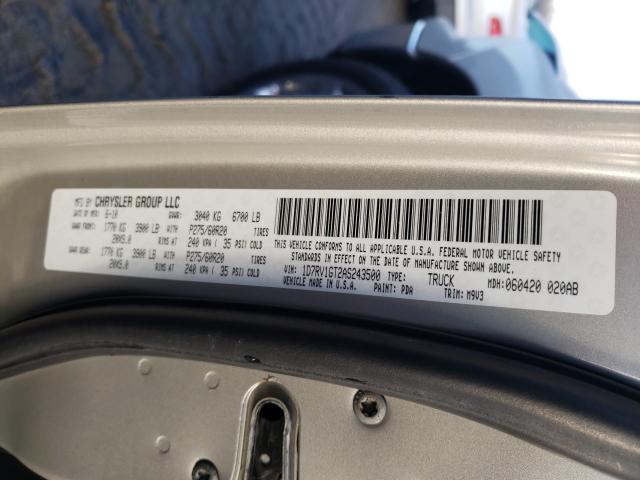 2010 DODGE RAM 1500 1D7RV1GT2AS243500