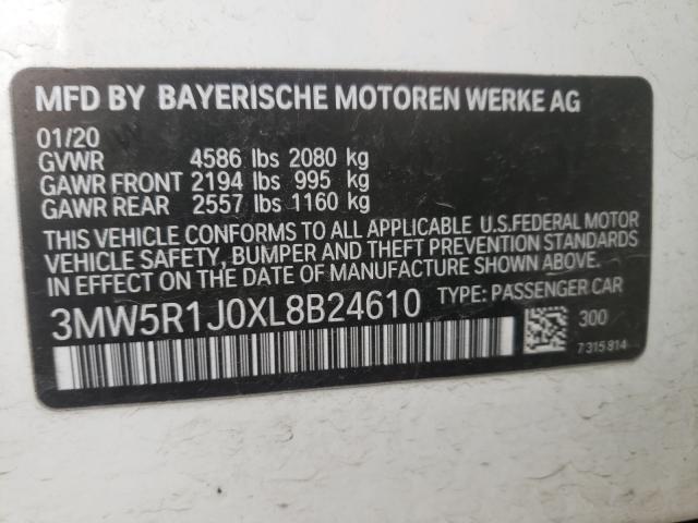 2020 BMW 330I 3MW5R1J0XL8B24610