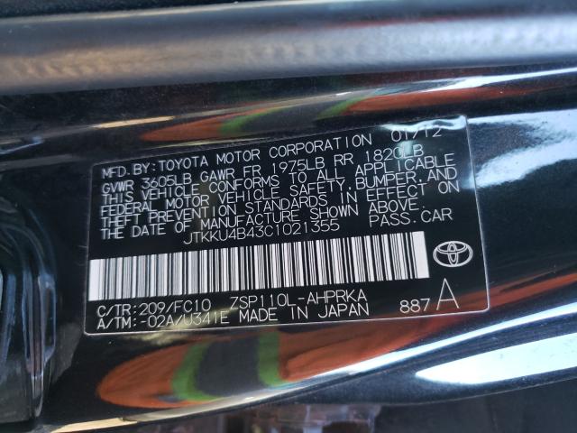 2012 TOYOTA SCION XD JTKKU4B43C1021355
