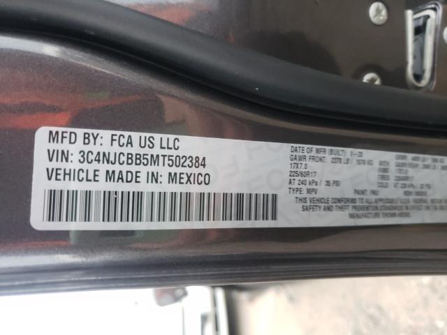 2021 JEEP COMPASS LA 3C4NJCBB5MT502384