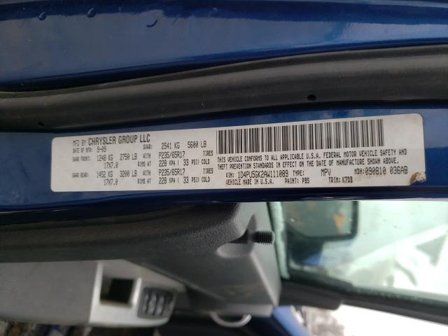2010 DODGE NITRO SXT 1D4PU5GK2AW111089