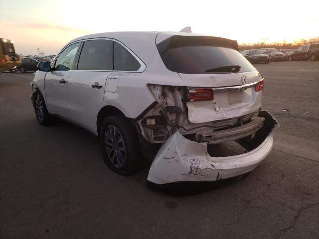 2016 ACURA MDX TECHNO 5FRYD3H4XGB019133