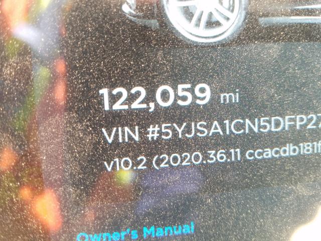 2013 TESLA MODEL S 5YJSA1CN5DFP27306