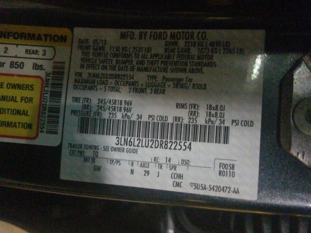 2013 LINCOLN MKZ HYBRID 3LN6L2LU2DR822554
