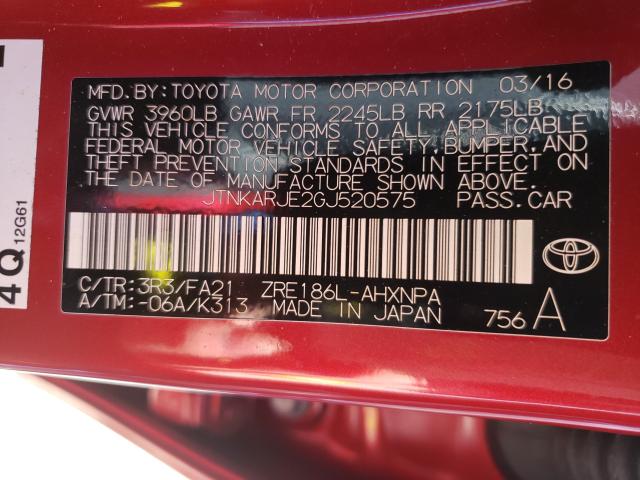 2016 TOYOTA SCION IM JTNKARJE2GJ520575