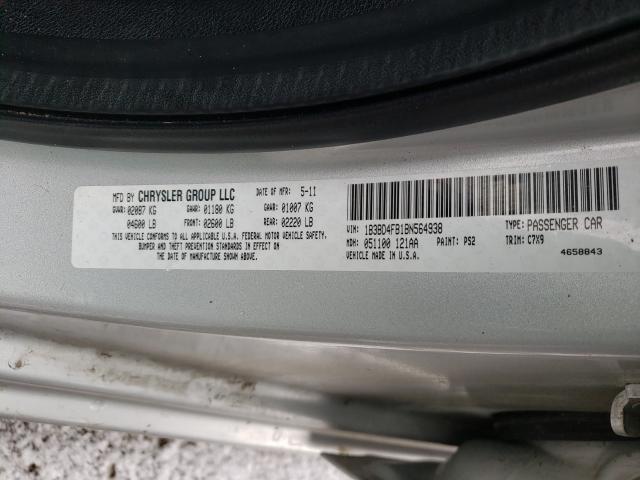 2011 DODGE AVENGER EX 1B3BD4FB1BN564938