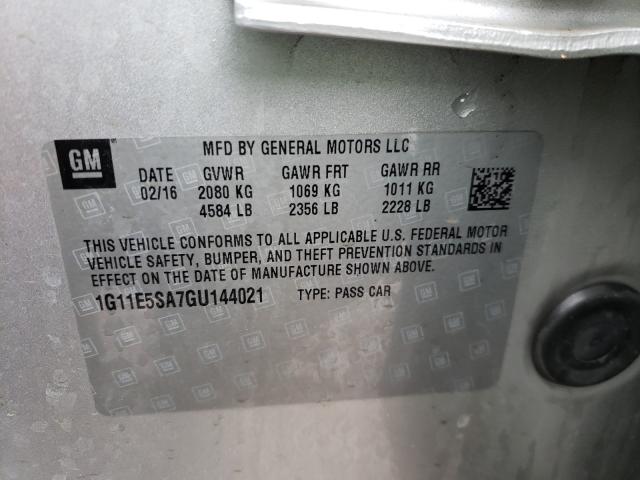 2016 CHEVROLET MALIBU LIM 1G11E5SA7GU144021