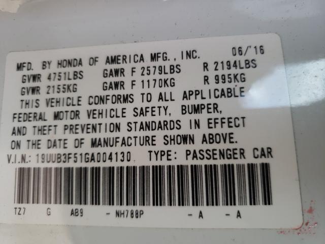 2016 ACURA TLX TECH 19UUB3F51GA004130