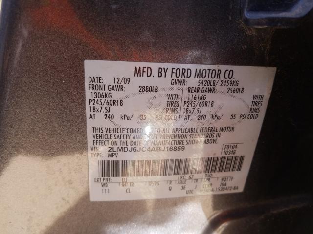 2010 LINCOLN MKX 2LMDJ6JC4ABJ16859
