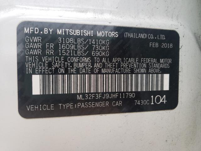 2018 MITSUBISHI MIRAGE G4 ML32F3FJ9JHF11790