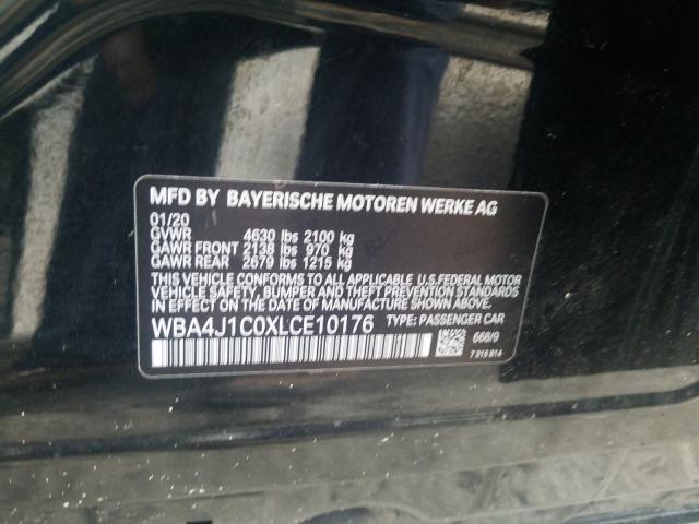 2020 BMW 430I GRAN WBA4J1C0XLCE10176