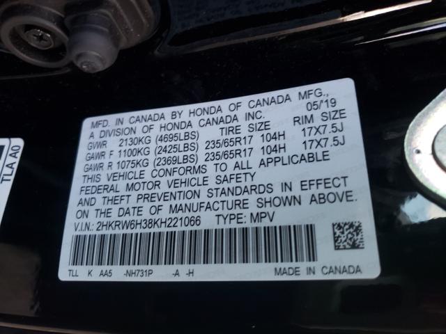 2019 HONDA CR-V LX 2HKRW6H38KH221066