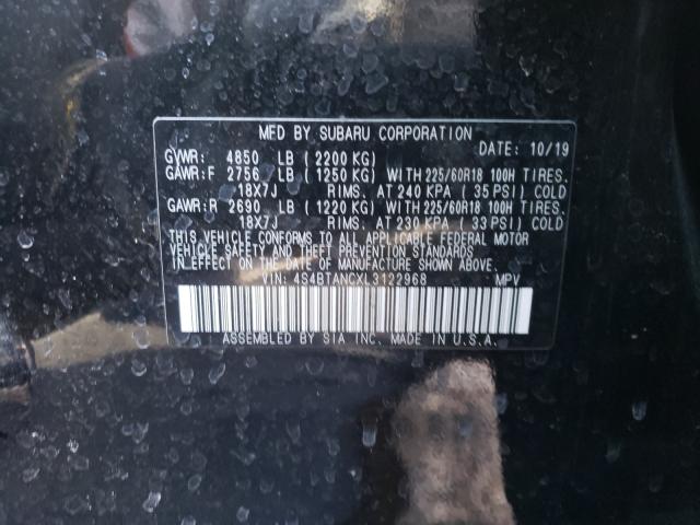 2020 SUBARU OUTBACK LI 4S4BTANCXL3122968