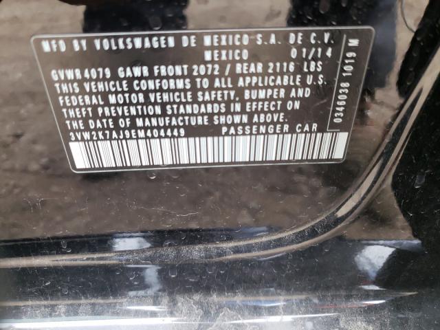 2014 VOLKSWAGEN JETTA BASE 3VW2K7AJ9EM404449