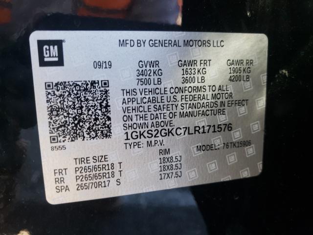 2020 GMC YUKON XL K 1GKS2GKC7LR171576