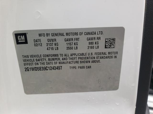 2012 CHEVROLET IMPALA POL 2G1WD5E39C1243497