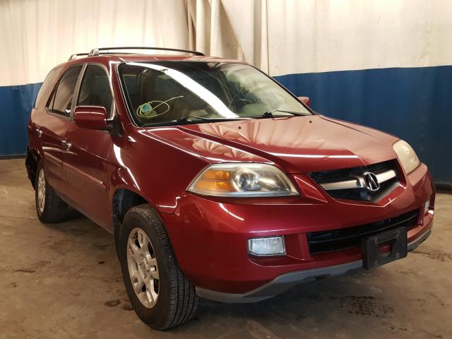 Salvage cars for sale from Copart Wheeling, IL: 2004 Acura MDX Touring