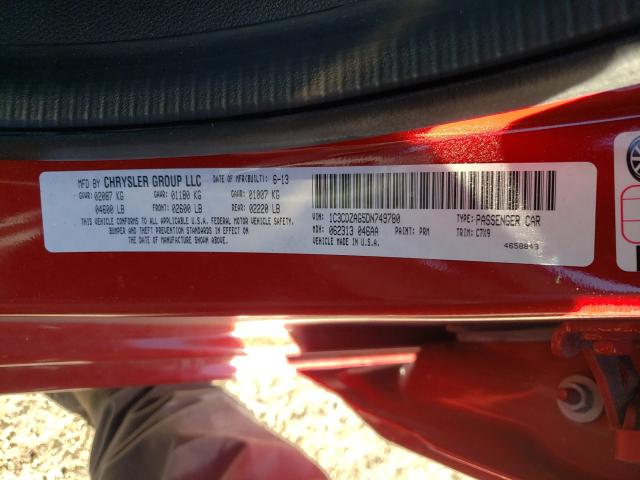 2013 DODGE AVENGER SE 1C3CDZAG5DN749780