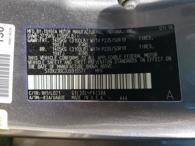 2018 TOYOTA SIENNA SE 5TDXZ3DC3JS915577