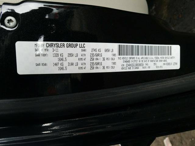 2011 DODGE GRAND CARA 2D4RN3DG1BR698650