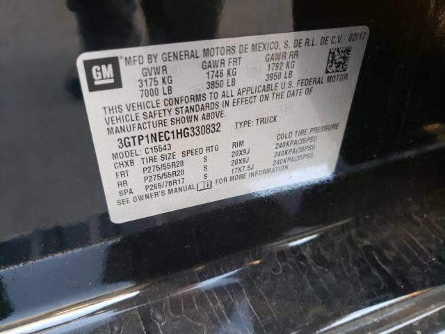 2017 GMC SIERRA C15 3GTP1NEC1HG330832