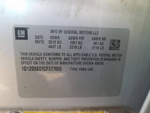 2012 CHEVROLET MALIBU 2LT - 1G1ZD5E07CF377663