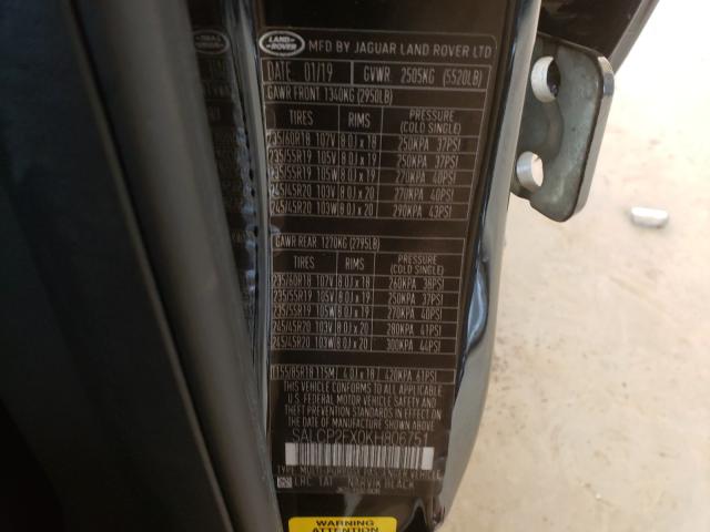 2019 LAND ROVER DISCOVERY SALCP2FX0KH806751